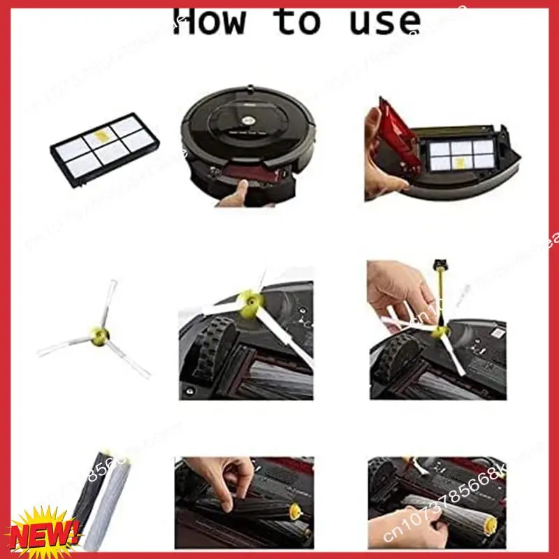 A97Z جزء استبدال الفرشاة الرئيسية لـ Irobot Roomba 960 980 890 880 850 860 870 895 981 985,800 900 Series ملحقات المكنسة الكهربائية