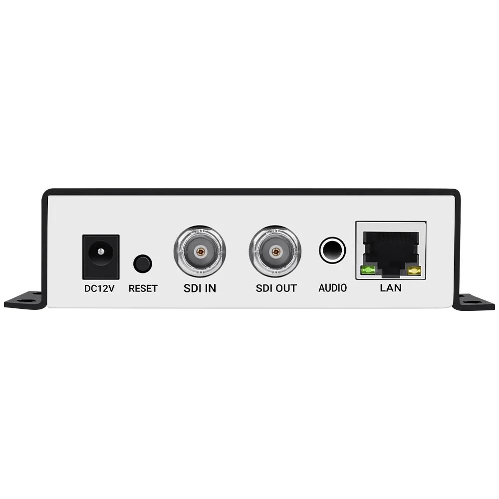 HEVC H265 /H264 IPTV HD SDI zu RJ45 Ethernet Video Audio Encoder SDI über IP Unterstützung SRT/ RTSP UDP /RTP Multicast