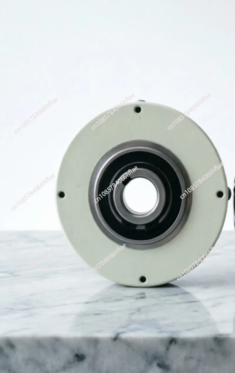 Hollow Thin Magnetic Powder Brake Clutch, 24V High Temp Tension Control with Center Hole, 0.3Kg (3Nm) Torque