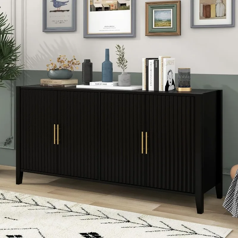 Modern Buffet Cabinet,Accent Sideboard Cupboard with Shelves, sideboards,kitchen cabinets,living room cabinets