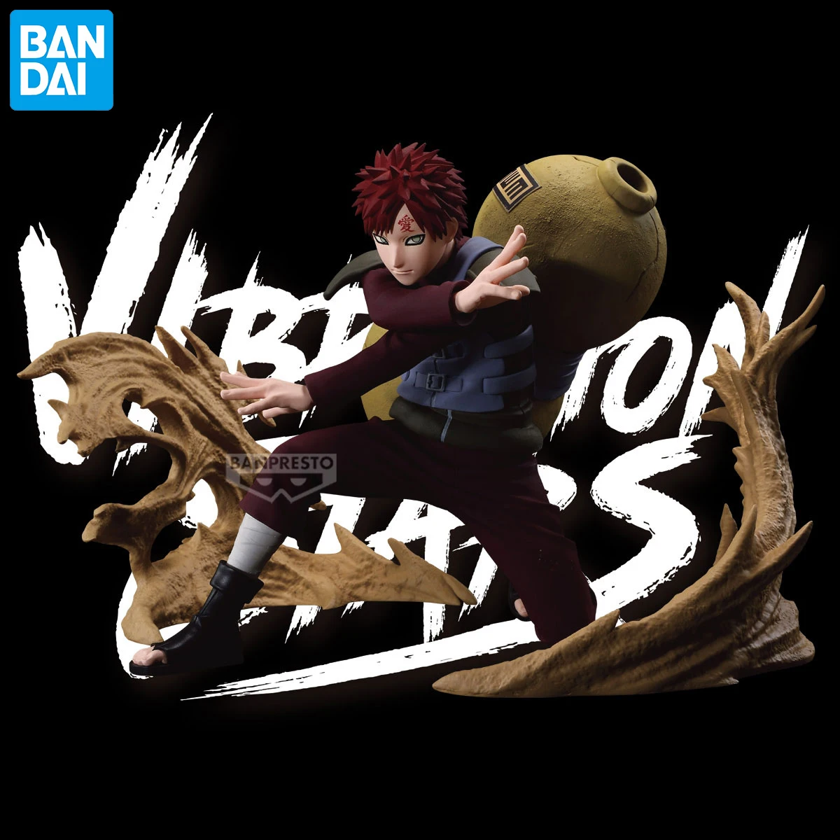 

BANDAI Banpresto Naruto Shippuuden Gaara Vibration Stars Plus Ver. Оригинальная модель игрушки Коллекционная аниме-фигурка