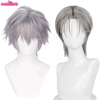 Hasta la peluca de Cosplay Alien Stage Cosplay plata gris pelo resistente al calor espectáculo de escenario Conmic-Con Navidad Holloween Anime pelucas