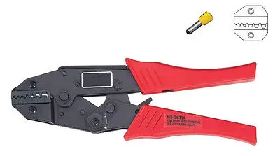 

1 x Insulated And Non-Insulated Ferrules Plier Crimper 2x0.5-6.0mm2 AWG 2x20-10