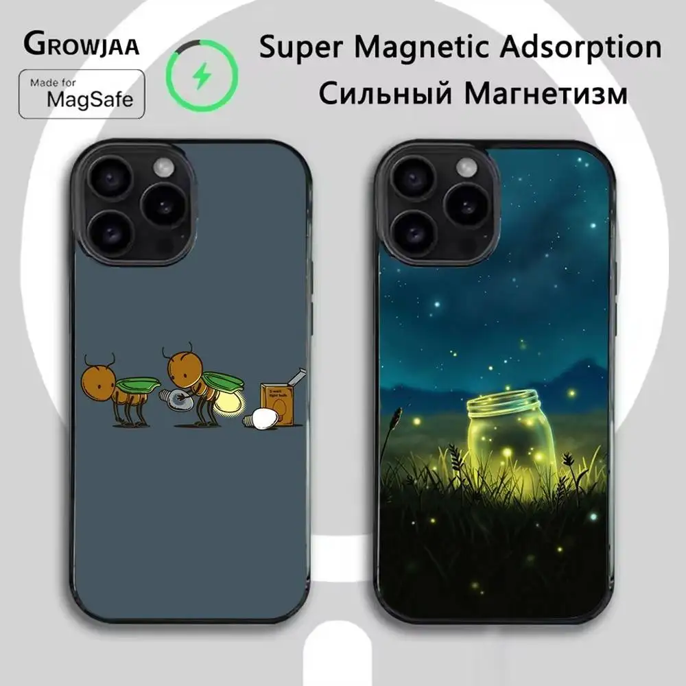 

Firefly Insect Phone Case For iPhone 16e,16,15,14,13,12,11,Plus,Pro,Max,Mini Magsafe Magnetic Wireless Charging