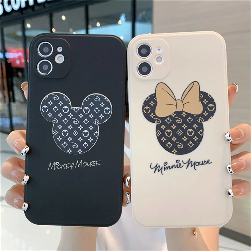 

DISNEY New Mickey Minnie Mouse Gift phone case For iPhone 13 12 mini 11 pro xs max X XR 6 7 8 SE 2 3