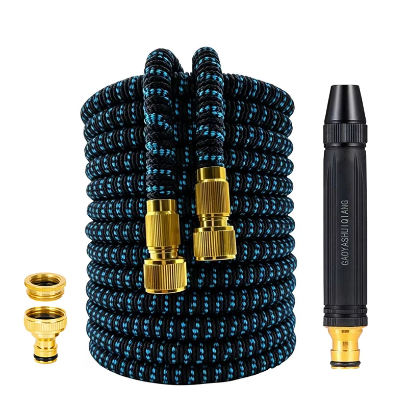 

Garden Water Hose Pipe Water Hose Expandable Magic Hose Multifunctional Nozzle Water Gun Flexible Reels Car Wash Gun 25FT-100FT