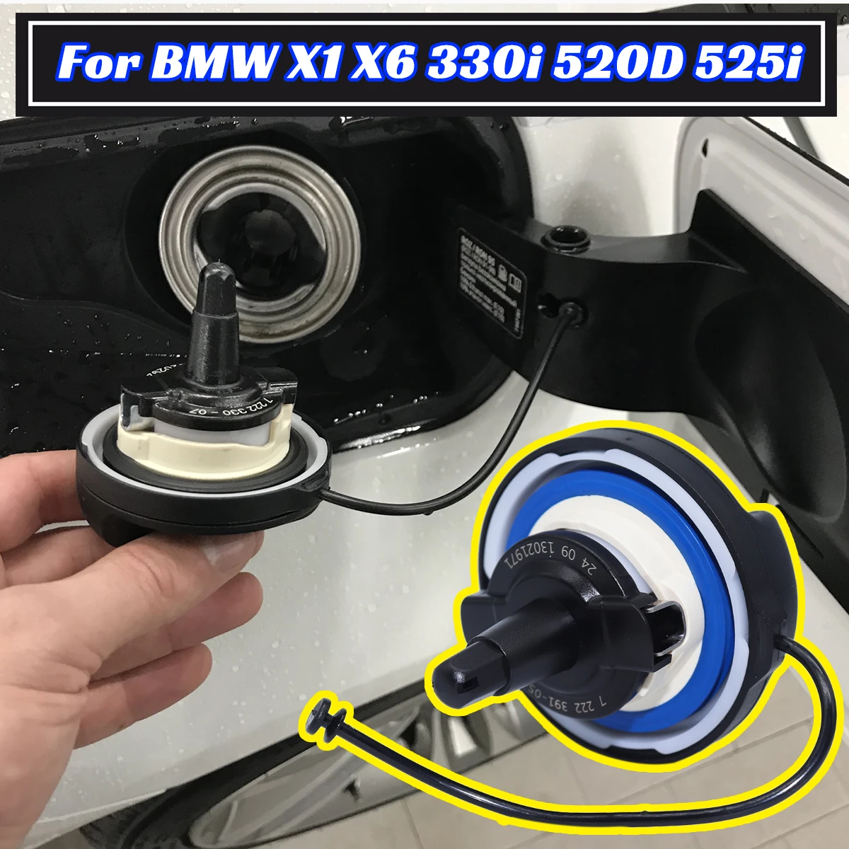 Fuel Tank Filler Cap Petrol Models Plug Cover for For BMW X1 X6 330i 520D525i Mil/Engine Light Gas Evap Leak Leakage Accessories