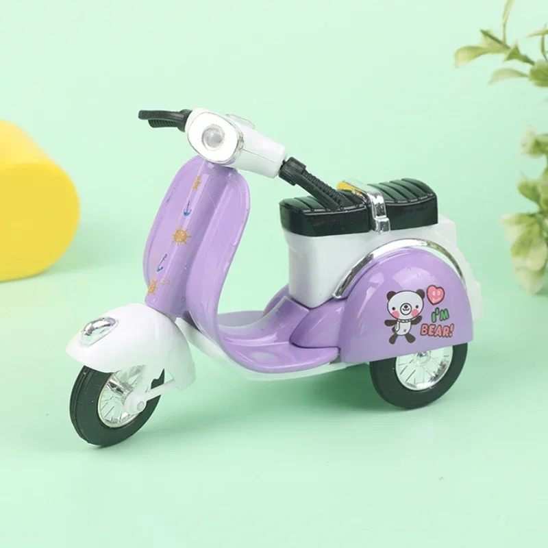 

1:36 Kids Cartoon Mini Motorcycle Model Toy Inertia Car Motorcycle Model Boy Girl Early Learning Educational Toys for Children