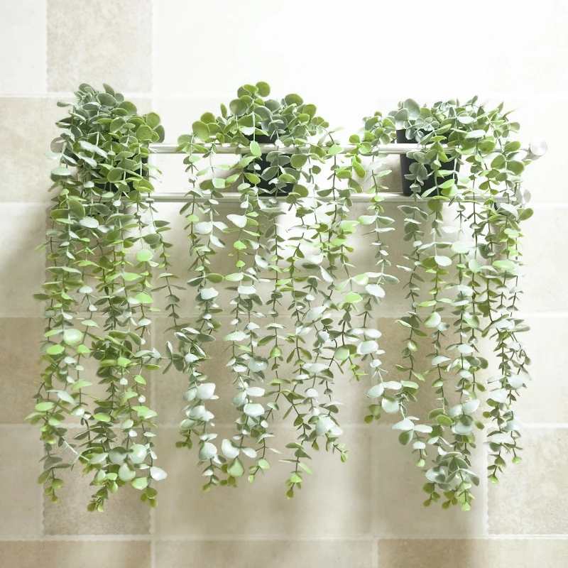 

Artificial Ivy Plant Plastic Eucalyptus Vine Diy Arch Wall Christmas Wedding Party Decor Garden Office Home Hanging Decoration