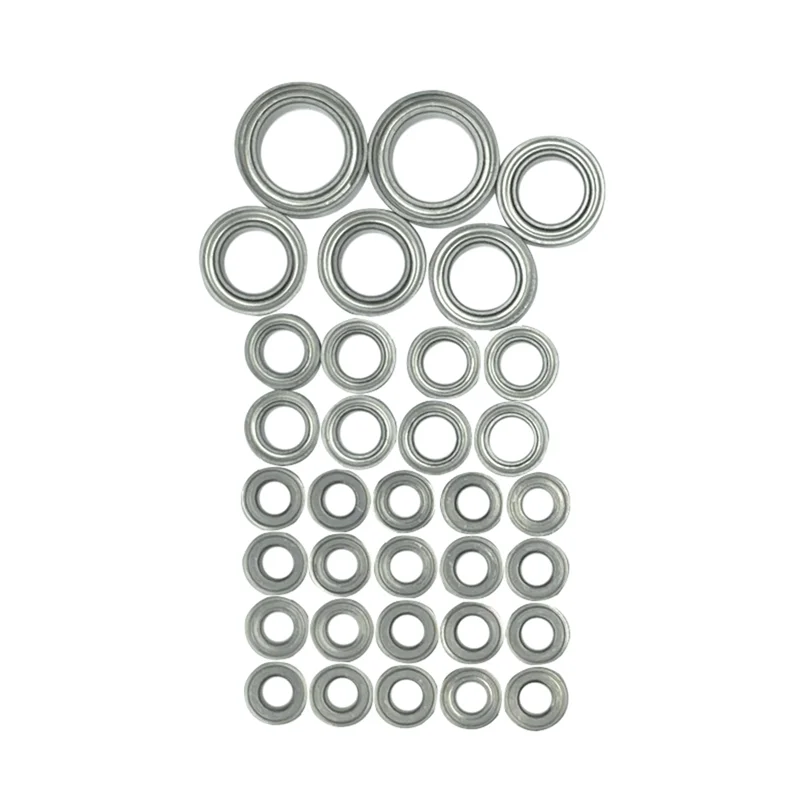 34Pcs LD-P06 Steel Bearing Set for LDRC LD-P06 LD P06 Unimog 1/12 RC Truck Car Spare Parts Accessories