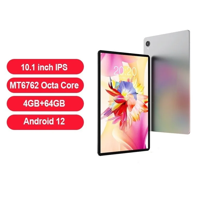 New 10.1 Inch 1920x1200 IPS Android 12 4GB RAM 64GB ROM MT6762 Octa Core 4G Network GPS