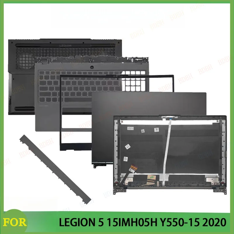 

New Cover For LEGION 5 15IMH05H 15ARH05H 15ARH05 Y7000 Y550-15 2020 LCD Back Cover Front Bezel Palmrest Bottom Case Hingecover