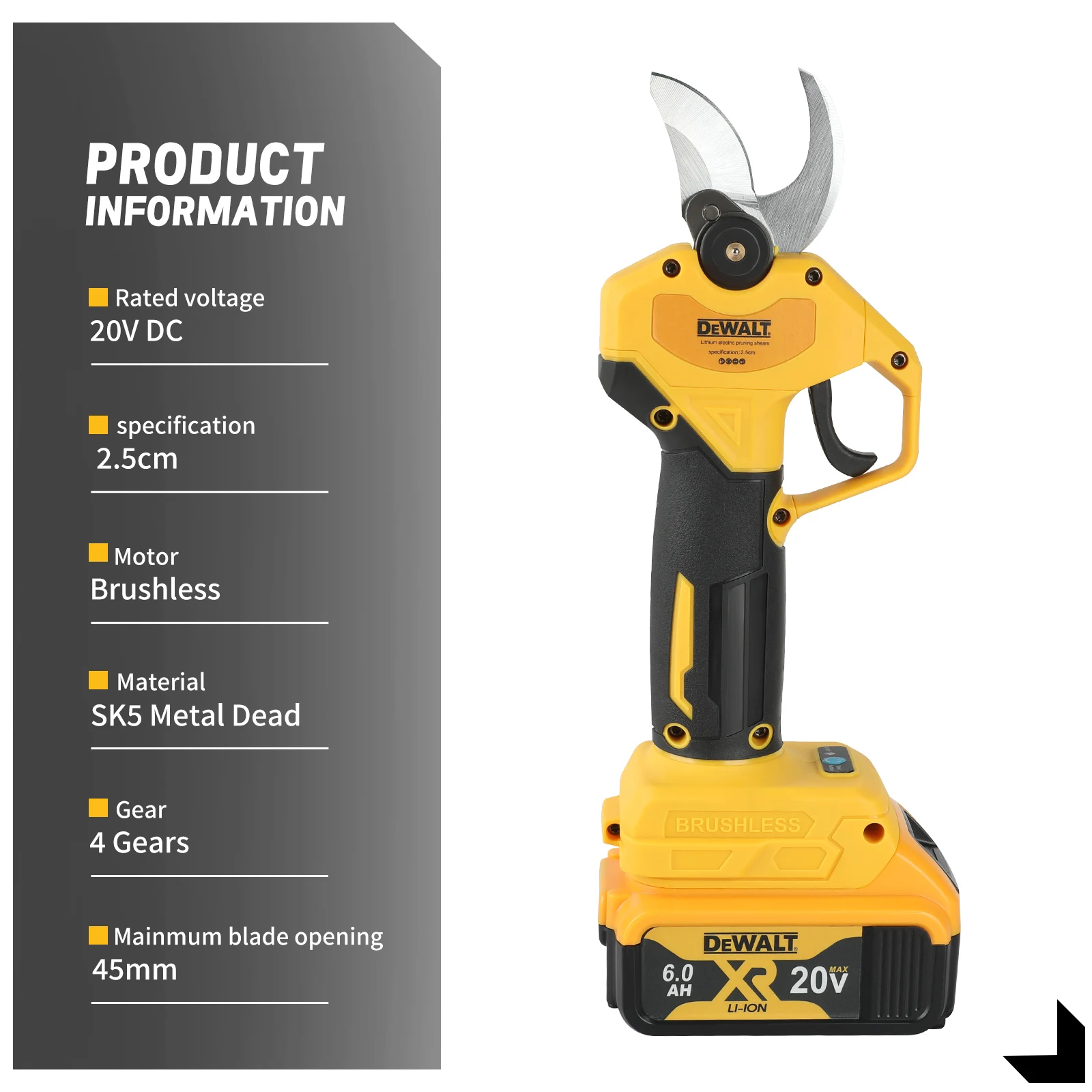 مقصات التقليم اللاسلكية بدون فرش 18 فولت من ديوالت: الأداة المثالية لتقليم شجرة الفاكهة ودقيقة جهدك في حديقتك #2