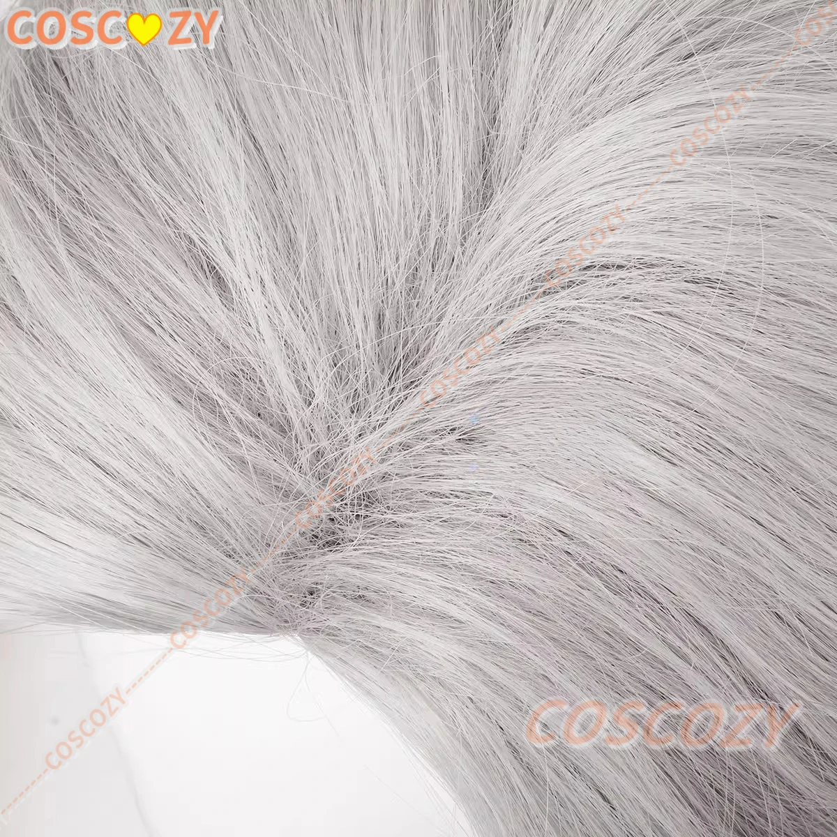 Xavier peruca amor e espaço profundo xavier cosplay peruca cinza curto resistente ao calor cabelo sintético festa de halloween perucas de cabelo + peruca boné