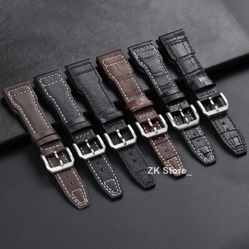 20/21/22mm Bracelet Cowhide Watchband for IWC PILOT Portugal PORTOFINO Watch Strap for Little Prince Iw327004 Iw377714 Wristband