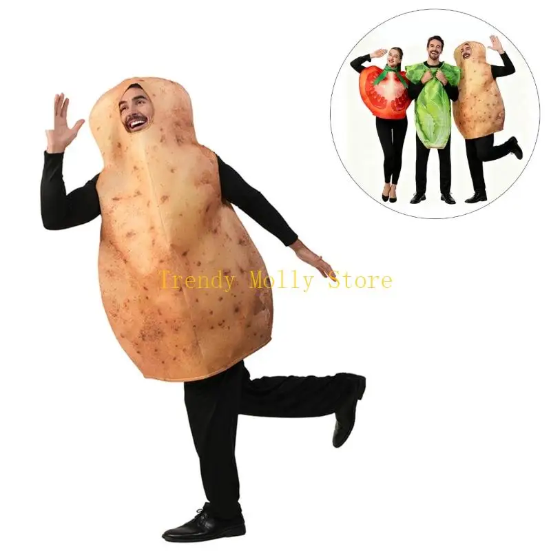 N5KB Potato/Cabbage/Tomato Costume Vegetable Outfit Costume Halloween Costumes