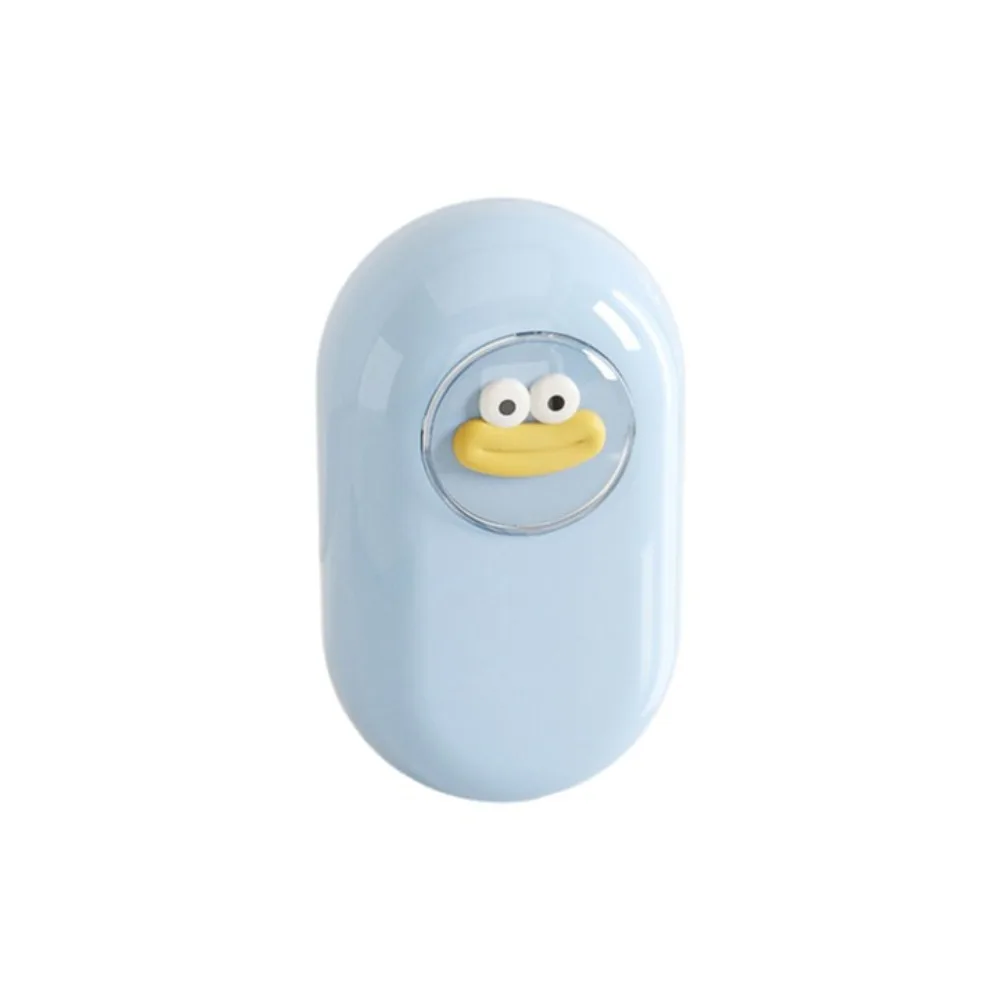 

Multifunctional Cartoon Soap Box Plastic with Laundry Brush Soap Dish Oval Soap Holder Home Use