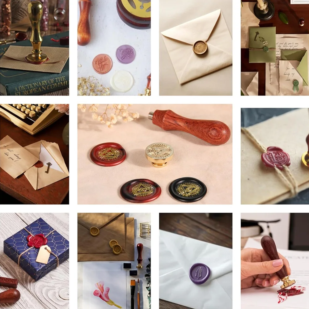 Custom Wedding Initials Brass Stamp Personalized Logo Metal Stamp Custom Wax Seals Stamp Customize Your Own Logo Gift Invitation view 2