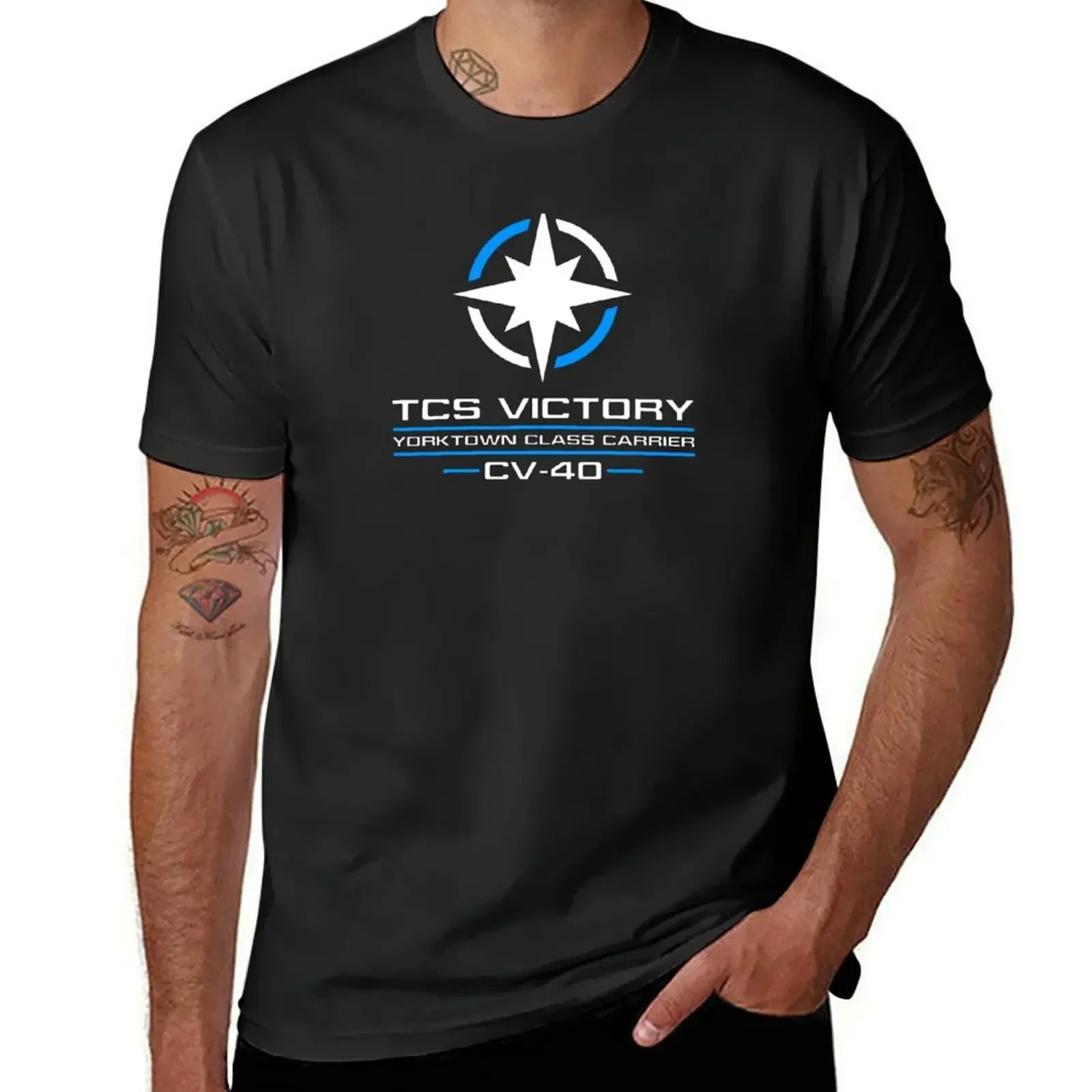 

Wing Commander TCS Victory T-Shirt oversized t shirt tops blacks funny t shirts for men