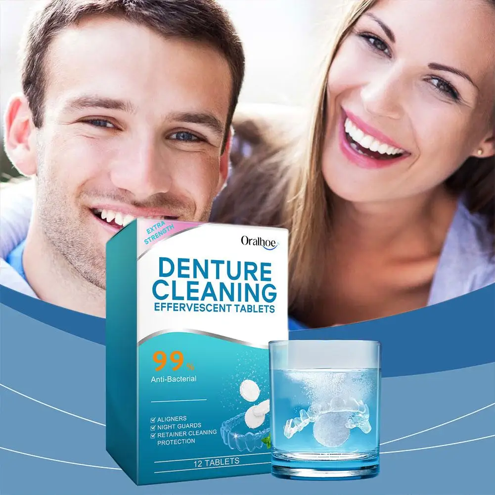 

Effectively Removing Stain For Denture Cleaning Effervescent Tablets Quickly Dissolve Protect Denture Hygiene Care N1G8