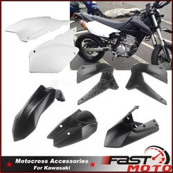 Front Rear Fender For Kawasaki KLX 250 250S 250SF D-Tracker X 250 2008-2019 KLX250 Full Fairing Cover Side Radiator Shroud Guard