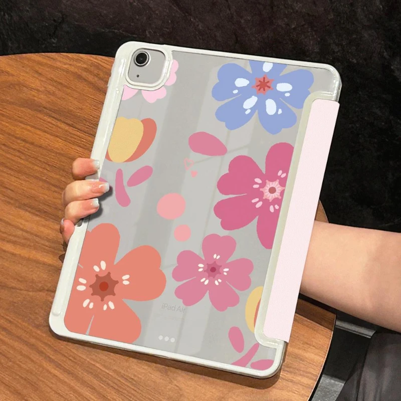 

Smart Cover Case for Ipad 5th 6th Generation IPad Air 4 10.9 2020 Air 5 10.2 9th 8th 7th IPad Pro 11 2022 Oil Painting Daisy