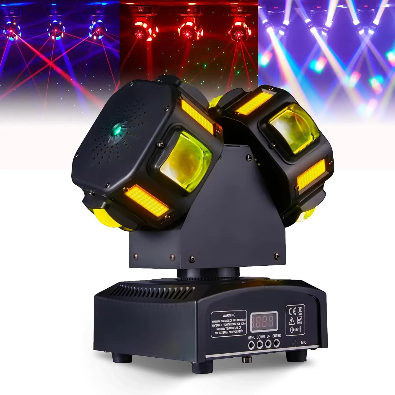 Stage Lighting120W Beam Laser LED DJ Lamp Dmx512 Disco Moving Heads For Party Bar Night Club Performance