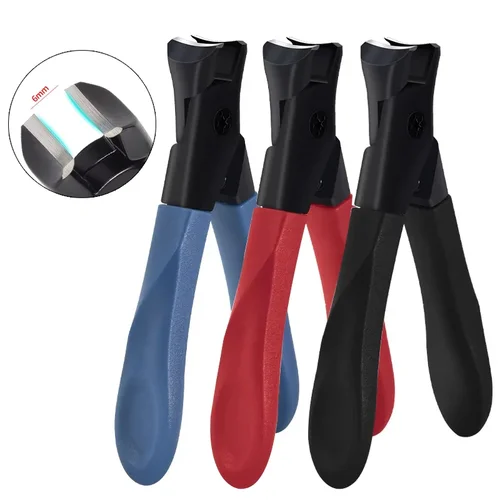 Cortaúñas de acero inoxidable antisalpicaduras para uñas gruesas, recortador de cuchillas afiladas cóncavas para hombres y mujeres, alicates, cortador, herramienta de manicura