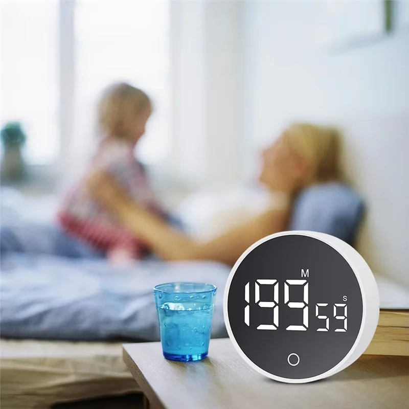 ABBP-All-Purpose Manual Digital Magnetic Timer - Countdown Cooking Clock With Stand For Desk, Shower, And Study Stopwatch