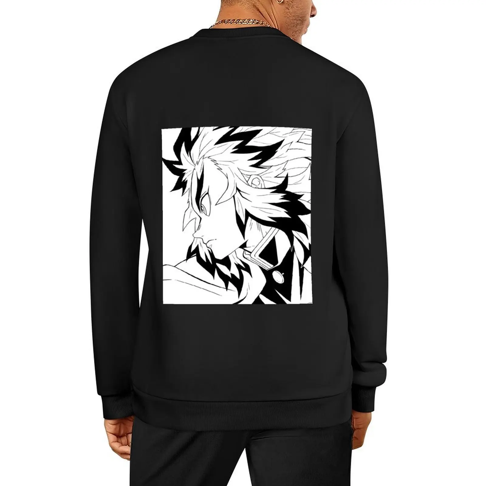 

Hashira of fire Pullover men clothes mens designer clothes autumn clothes korean style oversize sweatshirt