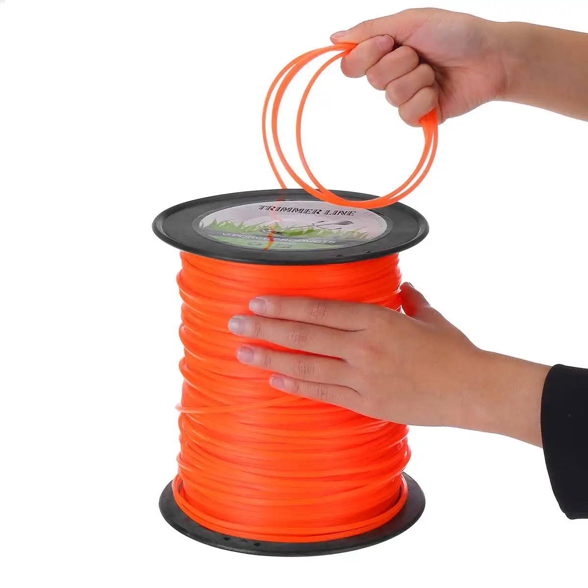 1Roll 2.4mm 30m/50m Trimmer Line Garden Tool Nylon Round Mowing Trimmer Line Brushcutter Trimmer Cord Line Wire Orange Rope Line