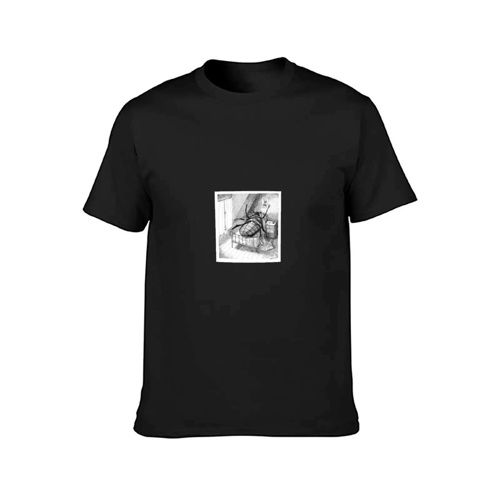 Gregor Samsa Franz Kafka Sketch T-Shirt vintage customizeds sweat mens graphic t-shirts anime