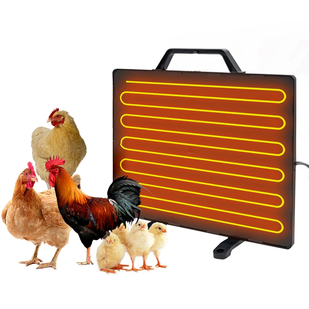 Thermostatic Chicken Coop Heater 160W Poultry Heating Panel 0-99℃ Adjustable Temperature Winter Farm Radiant Heating Board