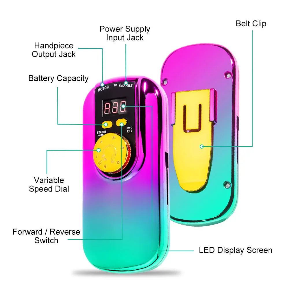 Ensemble de ponceuse à ongles électrique Portable et Rechargeable, 35000 tr/min, haute puissance, pour vernis Gel acrylique, équipement de Salon d'art des ongles