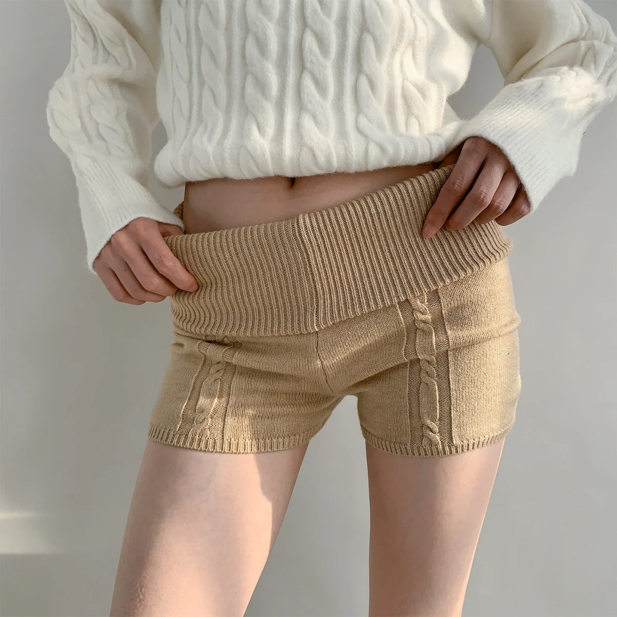 Harajuku Y2K Maglia stile americano ragazza piccante divisa pantaloni attillati Pantaloncini Mini pantaloncini casual invernali slim sexy Pantaloni streetwear