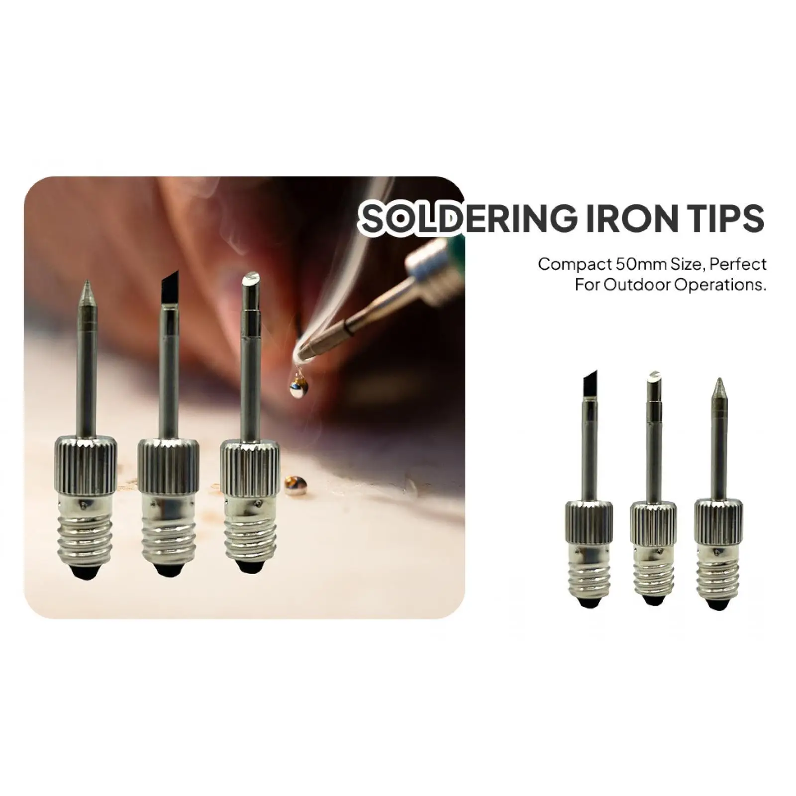 

Copper Soldering Iron Tip Threaded for Soldering Station