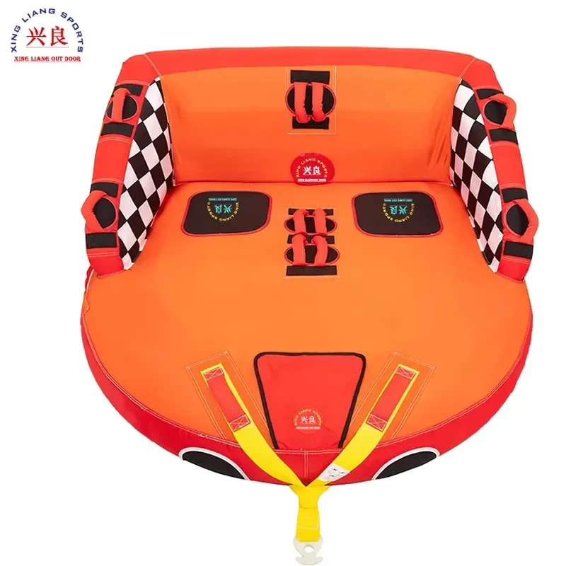 Wholesale High Quality for Big Brand 2 Person Outdoor Inflatable Water Skiing Tow Tube Water Sports
