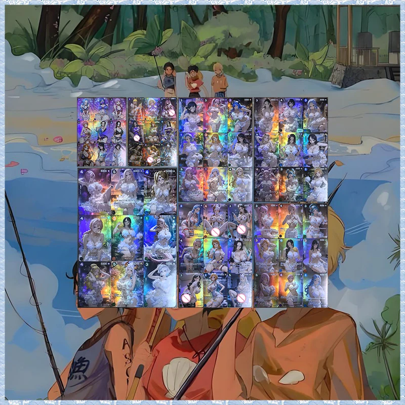 Anime DIY ACG ONE PIECE Perona Rebecca Kozuki Hiyori Nami Hancock Robin Bonney Vivi Reiju Collectible Cards Birthday Toy Gift