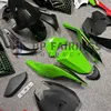 カワサキニンジャ用カスタムフェアリングキット,グリーンとブラックセット,zx10r 08 09 10 ZX-10R 2008 2009 2010 6