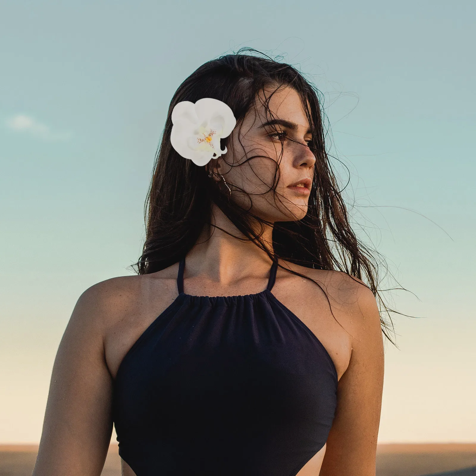 

5Pcs Butterfly Orchid Heads Artificial Flowers DIY Craft Material Phalaenopsis Mini Flower Heads for Wedding Decoration