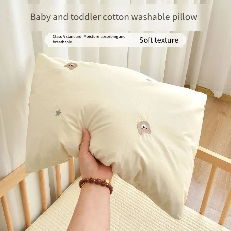 

High Quality Cotton Infant Pillowcase, Lightweight Toddler Pillow Cover for Baby Bed reathable Newborn Pillowcase