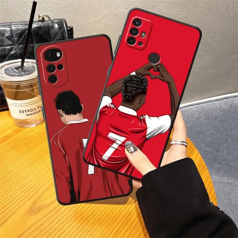 حافظة لهاتف هواوي P30 P20 Pro P20 Lite 2018 P20 P40 Lite P Smart 2019 غلاف ناعم أسود نجم كرة القدم الرائع