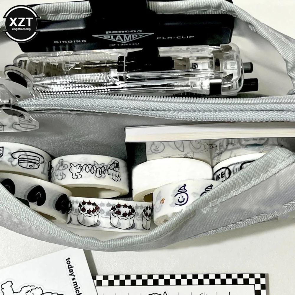 여아 남아 연필 가방, 학생용 필통, 다층 지퍼 보관 가방, 대용량 문구 상자