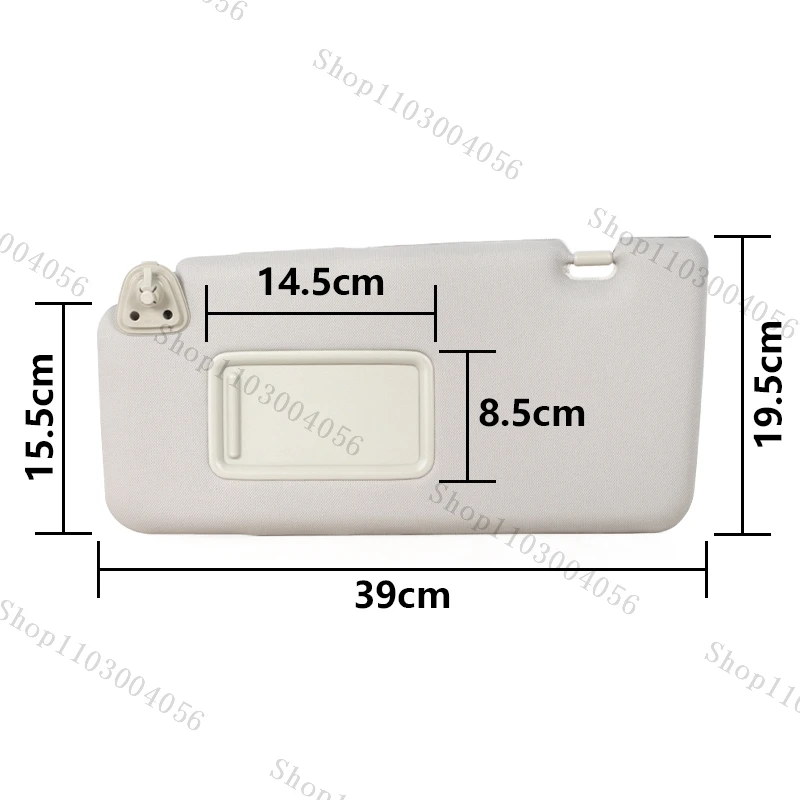 For Nissan Tiida 2005 2006 2007 2008 2009 2010 Sun Visor Front Windscreen Panel Sunvisor with Makeup Mirror Car Accessories