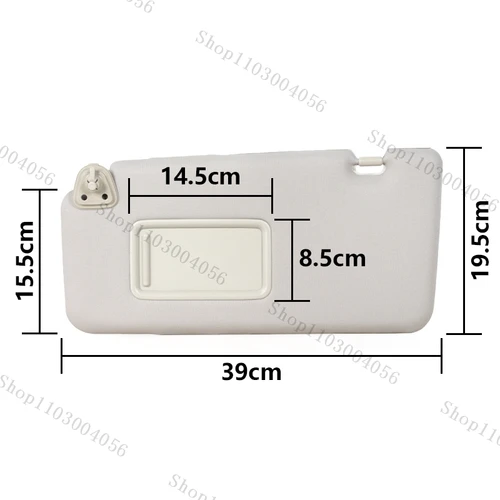 Imagen 2 del producto Para Nissan Tiida 2005 2006 2007 2008 2009 2010 visera de sol Panel de parabrisas delantero visera solar con espejo de maquillaje accesorios de coche