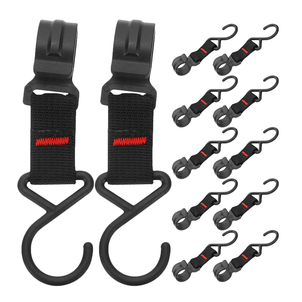 

15Pcs Camping Hook Outdoor Hanging Hook Sturdy Plastic Ribbon Camping Rack Hanging Hooks Outdoor Supplies