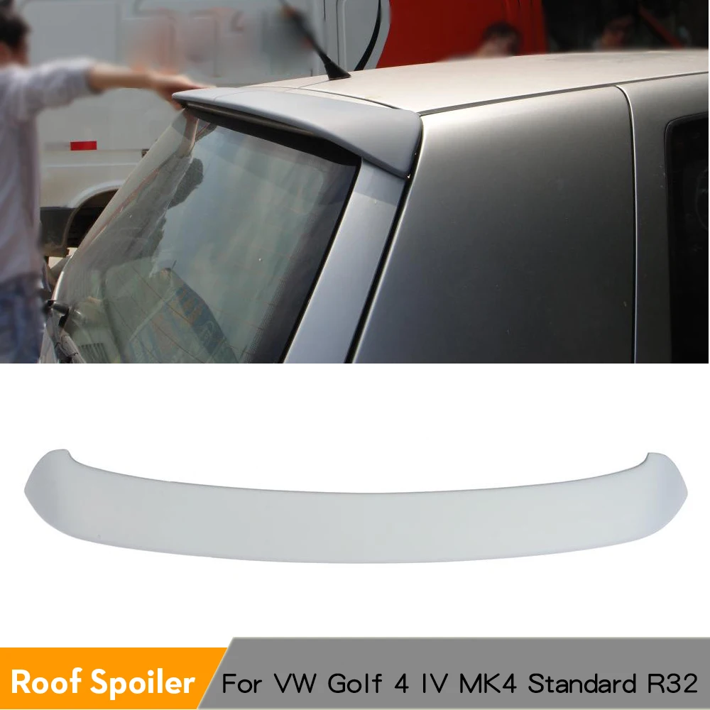 Rear Roof Spoiler for Volkswagen VW Golf 4 IV MK4 Standard 1998-2004 Rear Roof Wing Spoiler Car Styling PU Gray