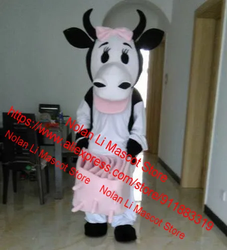 Vaca Mascot Cartoon Costume Set, Material de EVA, Masquerade, Birthday Party, Holiday Gift, tamanho adulto, Masquerade, Hot Sale, 824