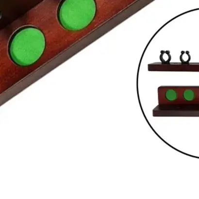 Wooden 6 Hole Wall Mounted Billiard Cue Holder Pool Rack Storage Organizer For Game Room Bar Club Snooker Parts Accessories