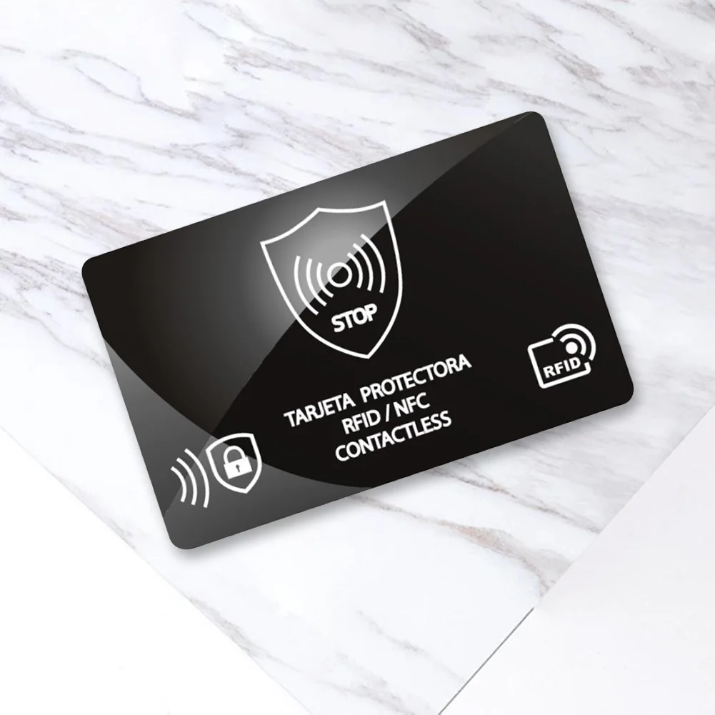 5 قطع من بطاقة حجب RFID بطاقة واحدة تحمي المحفظة بأكملها وواقي بطاقة الائتمان المحمول رفيع للغاية لمحفظة جواز السفر